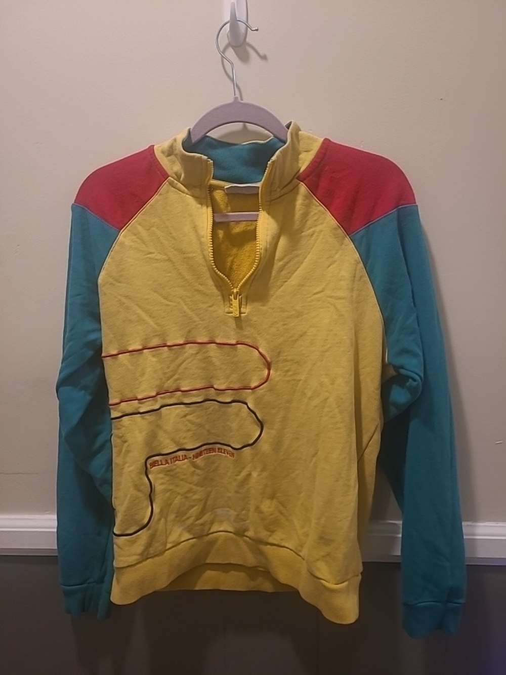 Fila Fenwick Men's Track Jacket Vintage Bella Italian Small Colorblock READ!!
